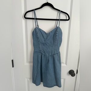 Hollister Open Back Denim Dress New With Tags!